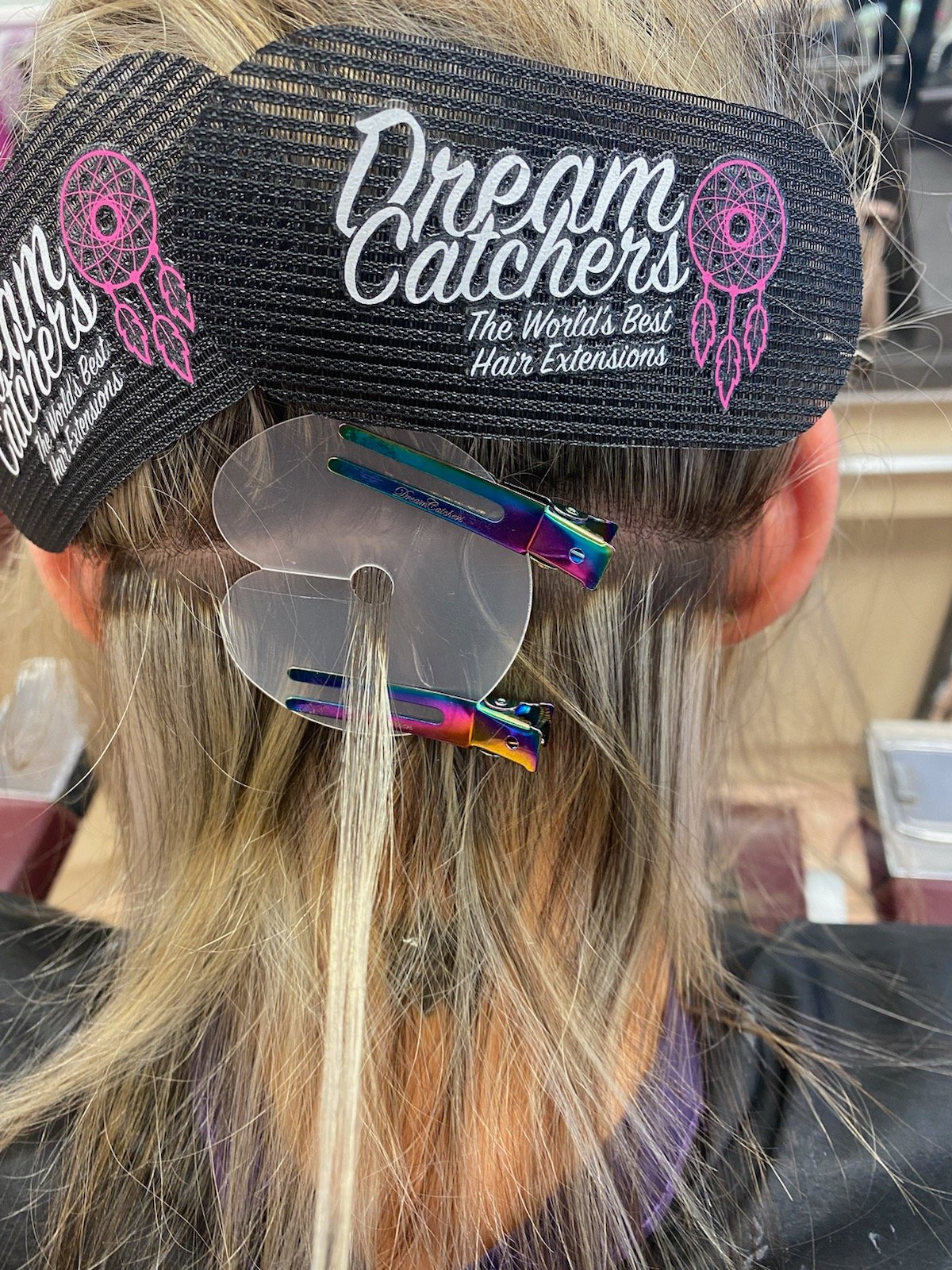 Hair cutting tools on dark background